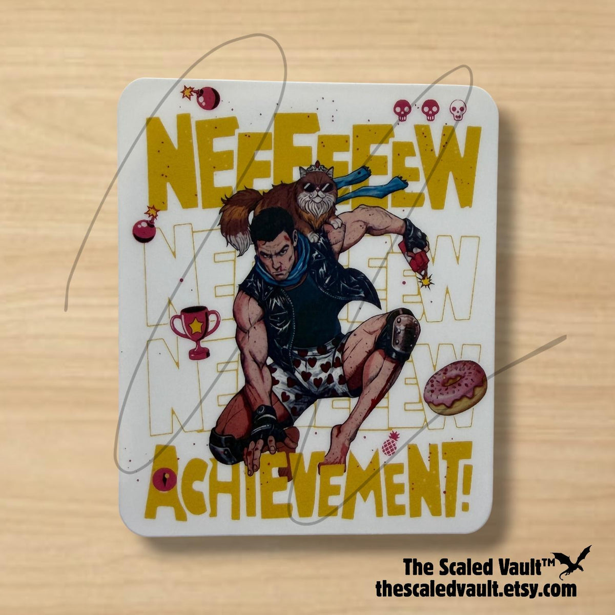 Carl Achievement sticker laminated 3”