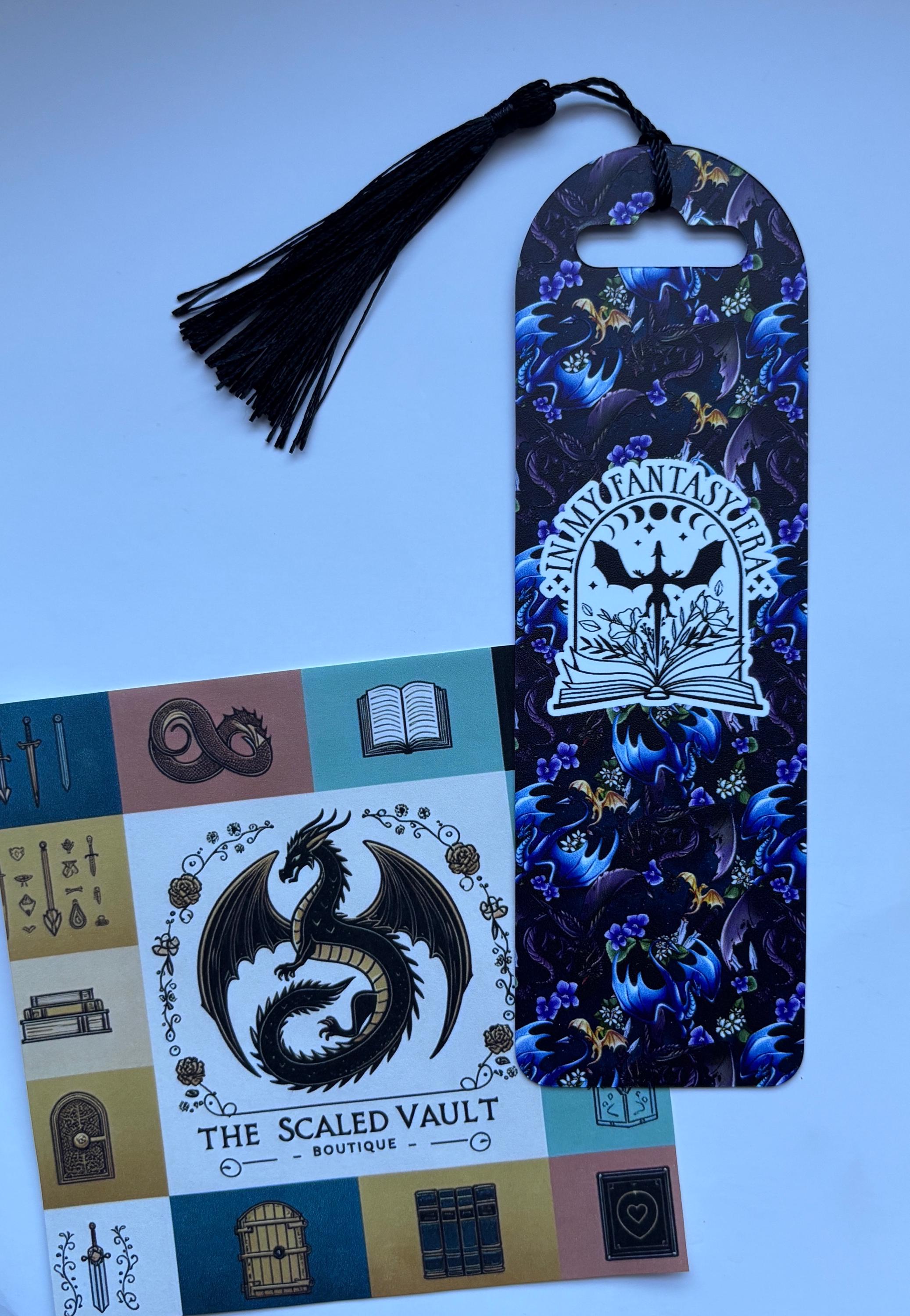 Fantasy Romance Themed Bookmark dragons
