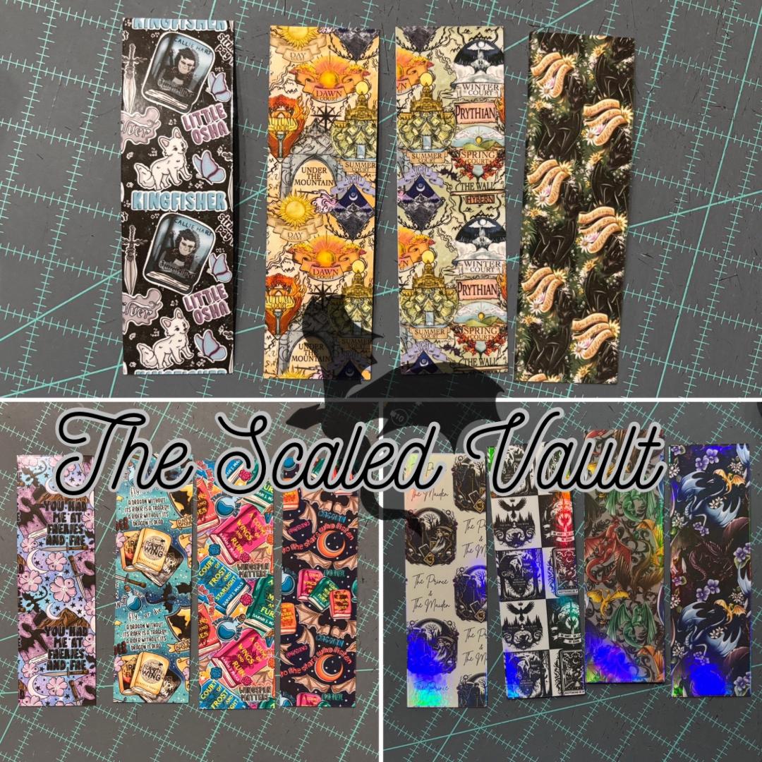 Handmade laminated bookmarks  - choose one