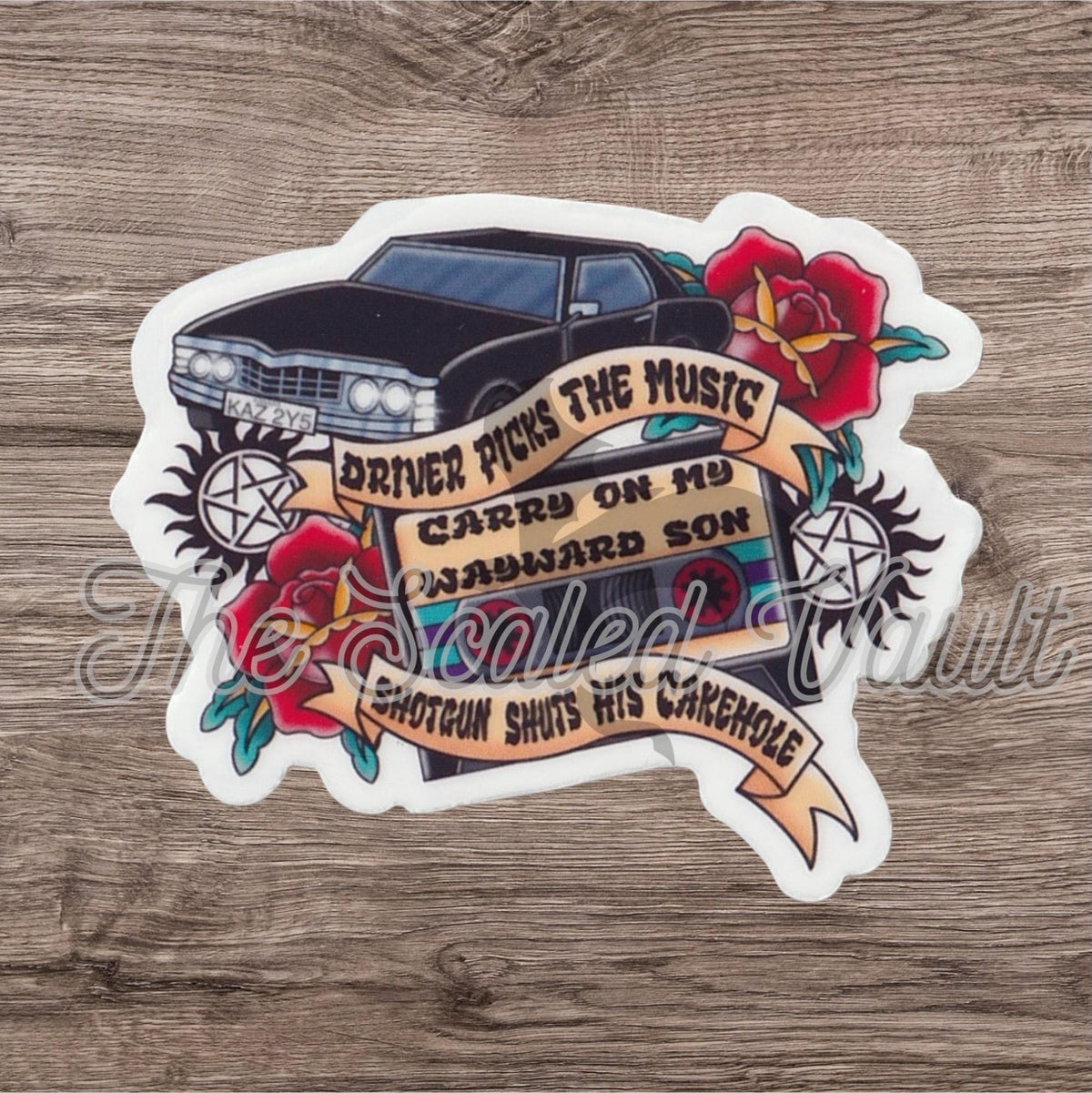 Supernatural Sticker, laminated transparent (multiple options)