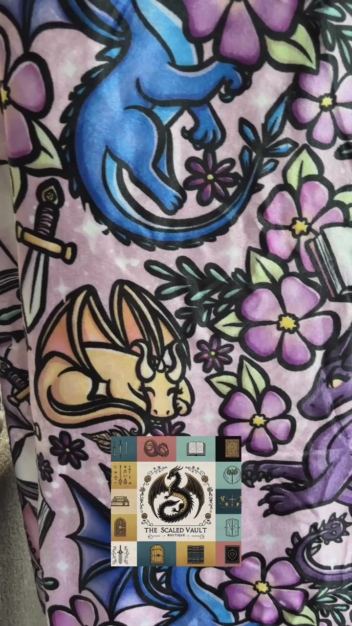 Dragons Minky Blanket